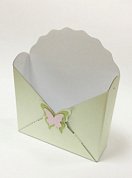 Коробка конверт с бабочкой, Цвет свежая мята