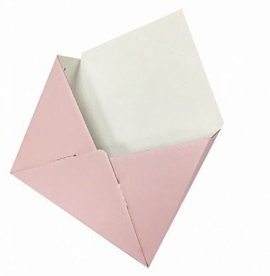 Коробки конверты "Классик", цвет розовый лепесток